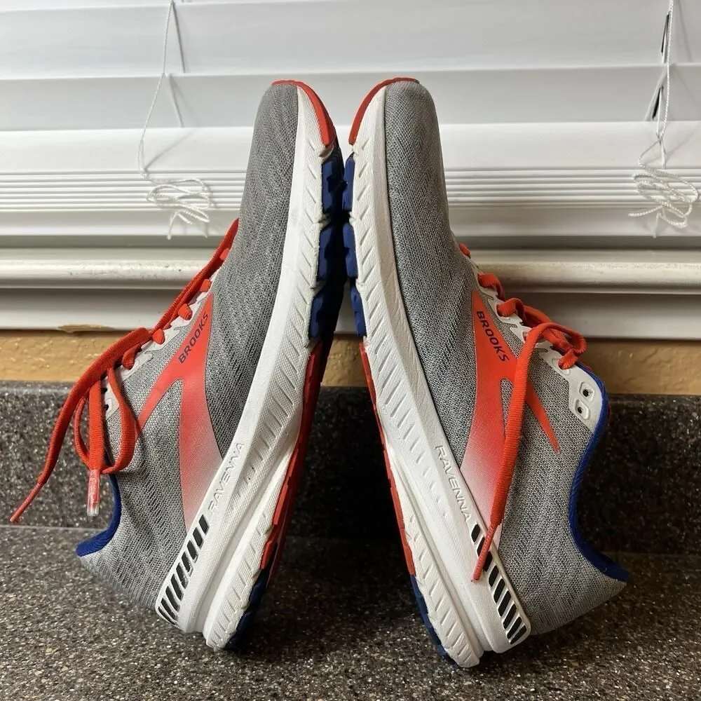 Brooks Ravenna 11 Athletic Mens Size 8 D Gray Road Running Shoes 1103301D049 Low